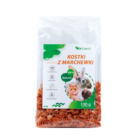 Kostki z marchewki 100g Camvil