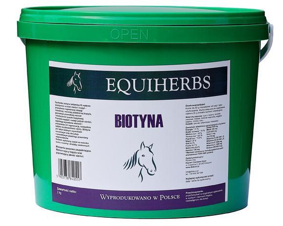 Biotyna EQUIHERBS Wiaderko 2kg.